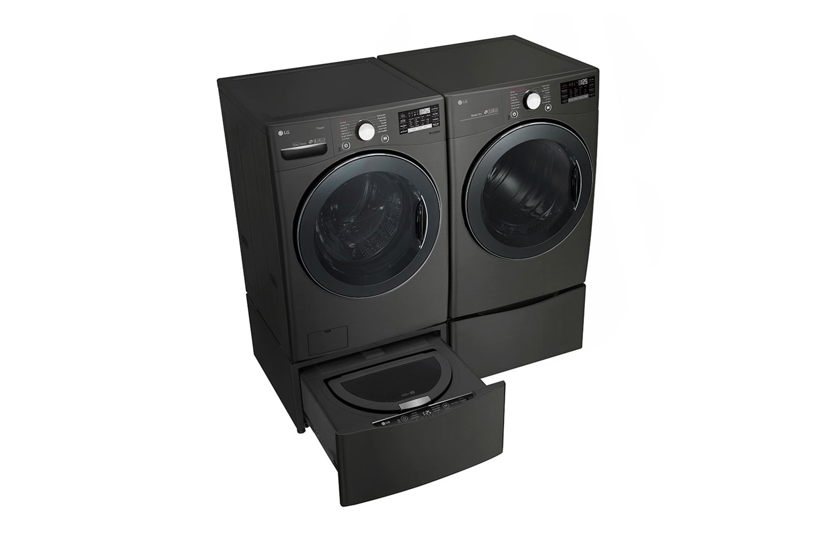 LG 6.3 Total Capacity LG TWINWash™ Bundle with LG Pedestal , WM3800HBA_WD100CB