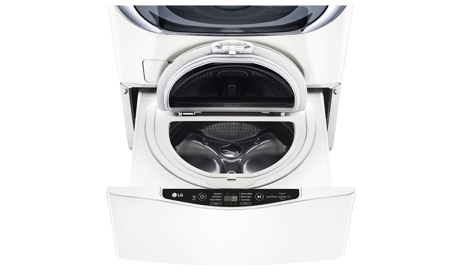 Front view of 1.1.cu.ft. SideKick™ Pedestal Washer WD100CW