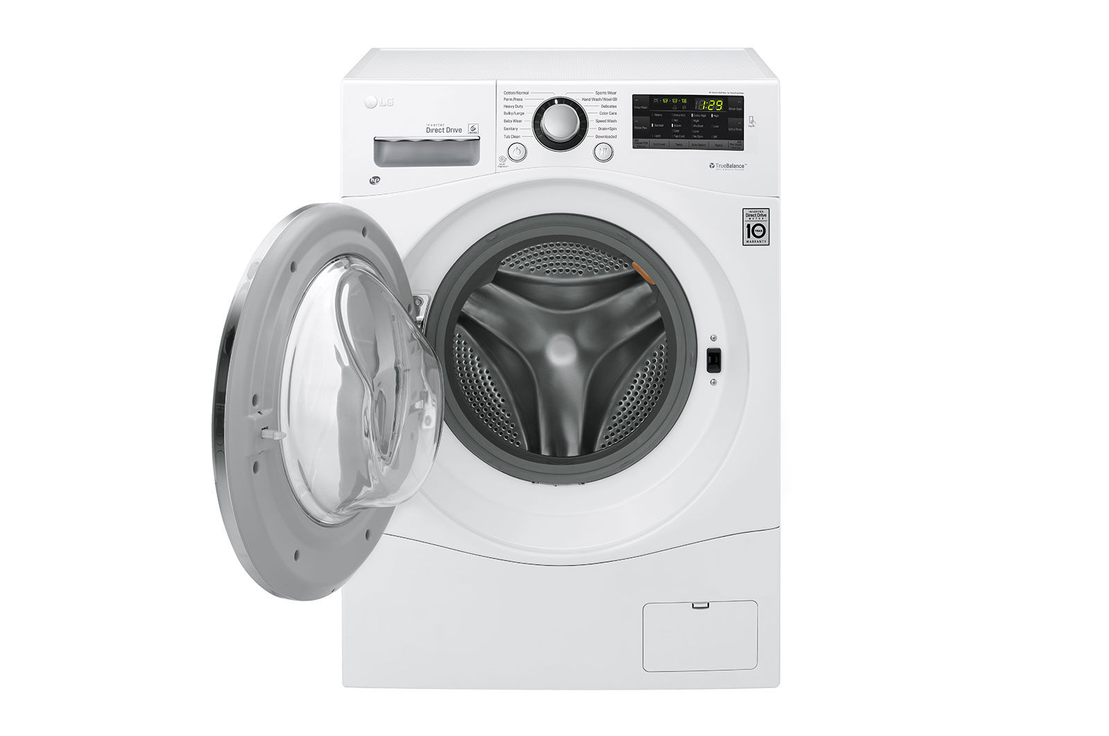 LG 2.6 cu. ft. Capacity 24” Compact Front Load Washer w/ NFC Tag On, WM1388HW