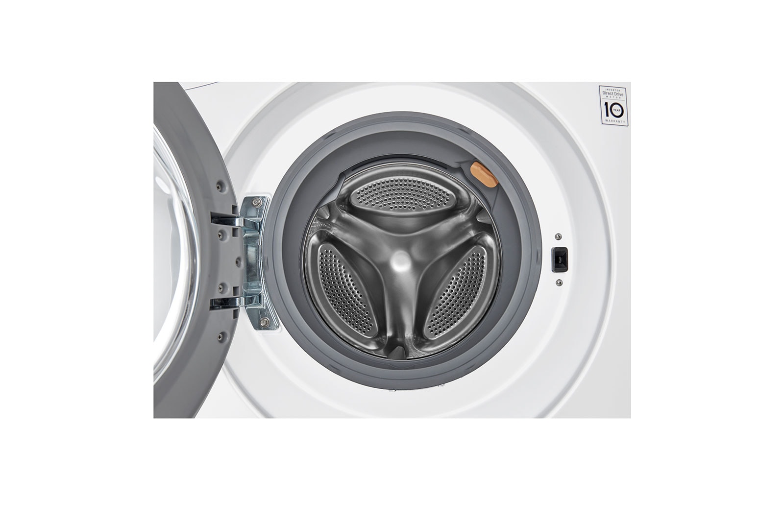 LG 2.6 cu. ft. Capacity 24” Compact Front Load Washer w/ NFC Tag On, WM1388HW