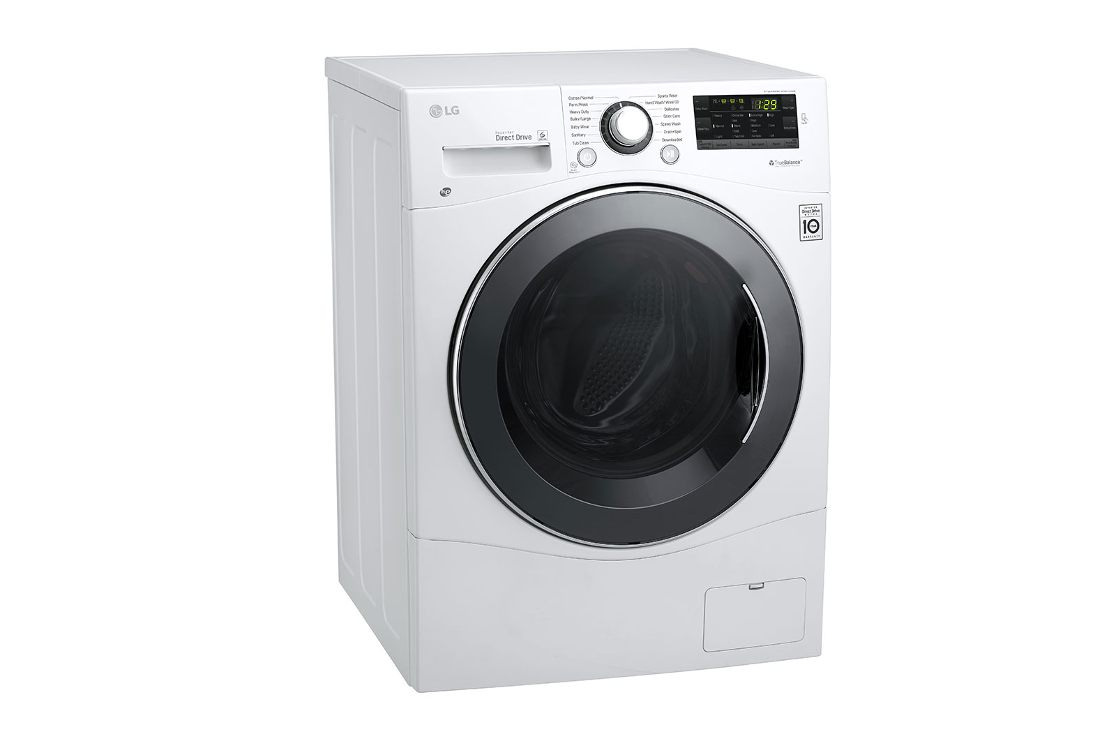 LG 2.6 cu. ft. Capacity 24” Compact Front Load Washer w/ NFC Tag On, WM1388HW