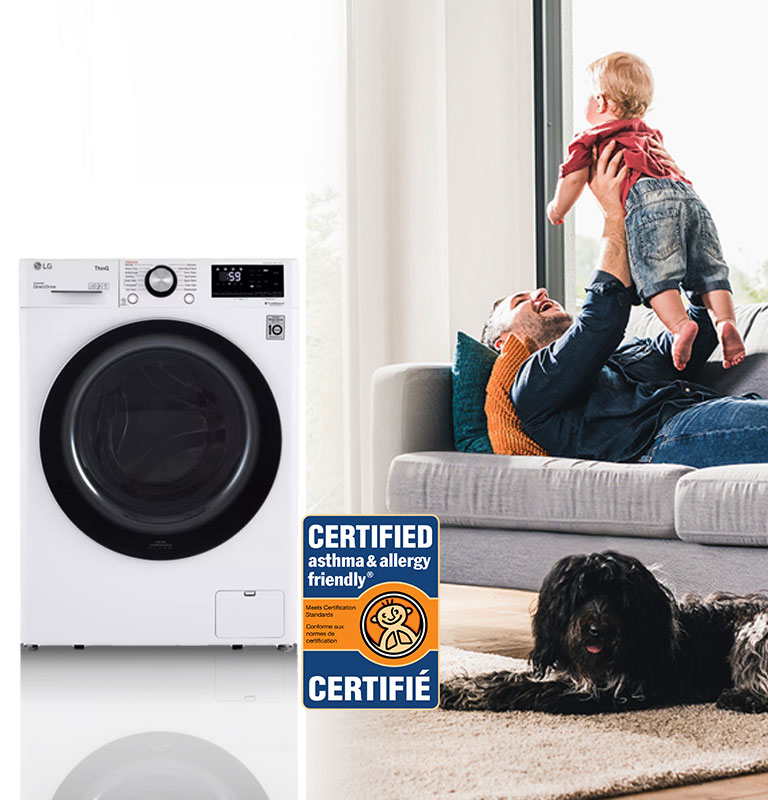 2.6 cu.ft. Smart Compact Front Load Washer│WM1455HWA LG CA