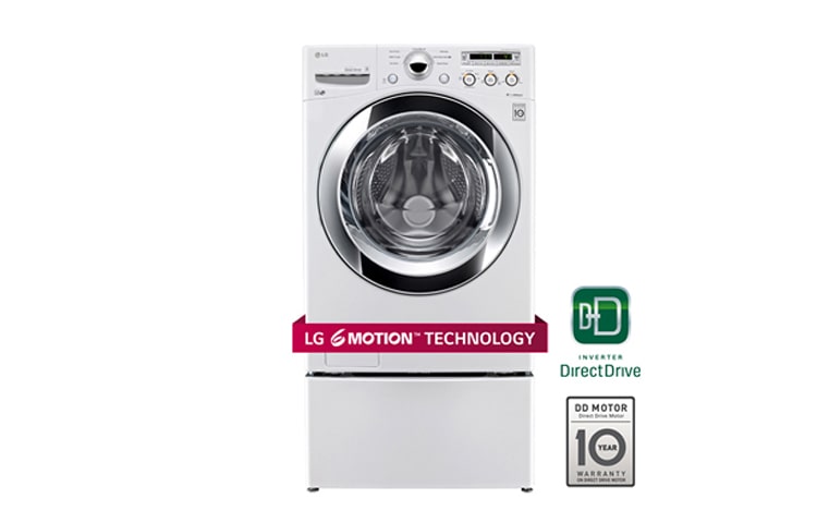Front view of 4.6 cu.ft. Ultra Large Capacity Front Load Washer with 6Motion™ Technology WM3055CW