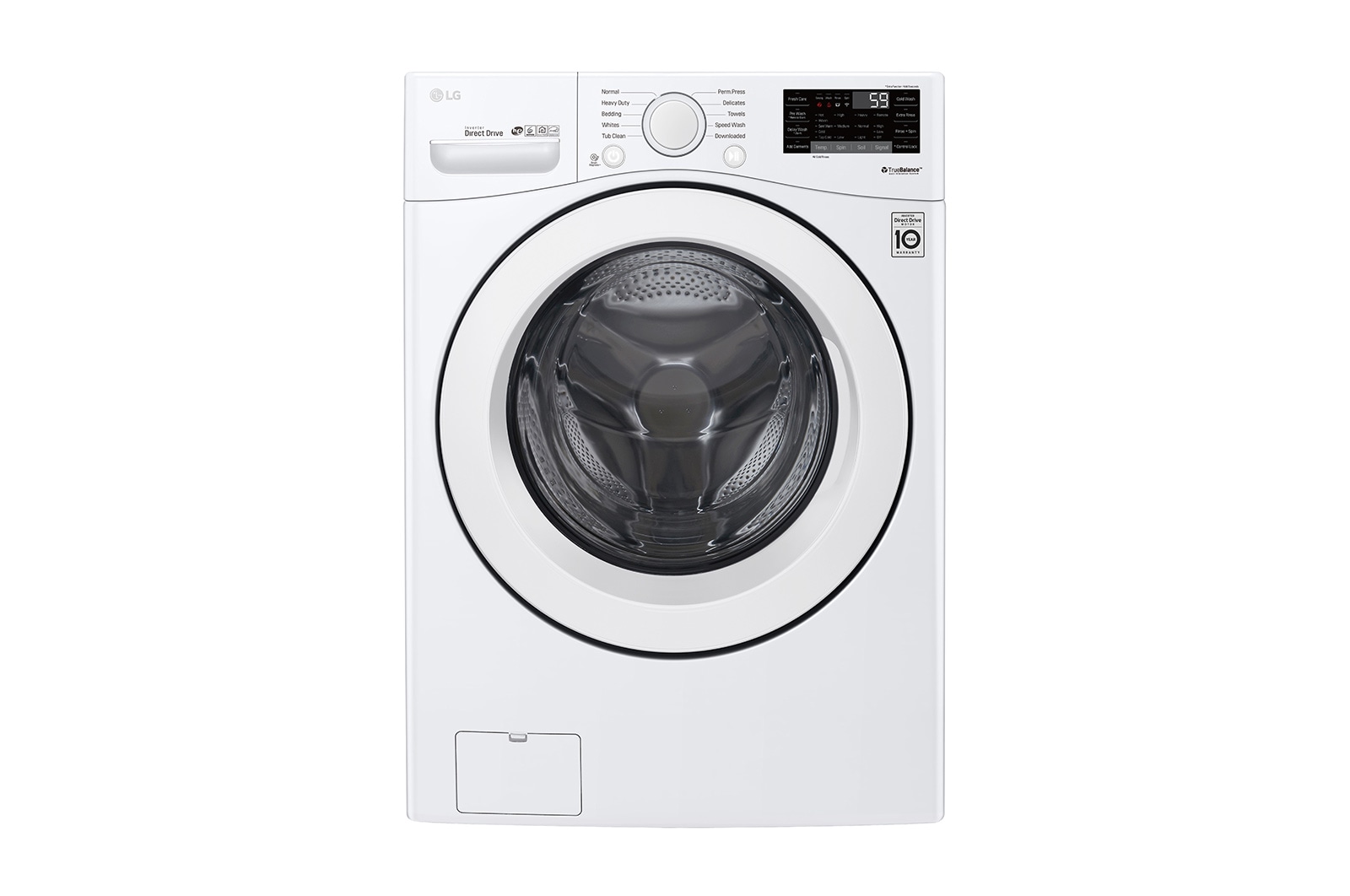 LG 5.2 cu. ft. Ultra Large Smart Wi-Fi Enabled Front Load Washer, WM3090CW
