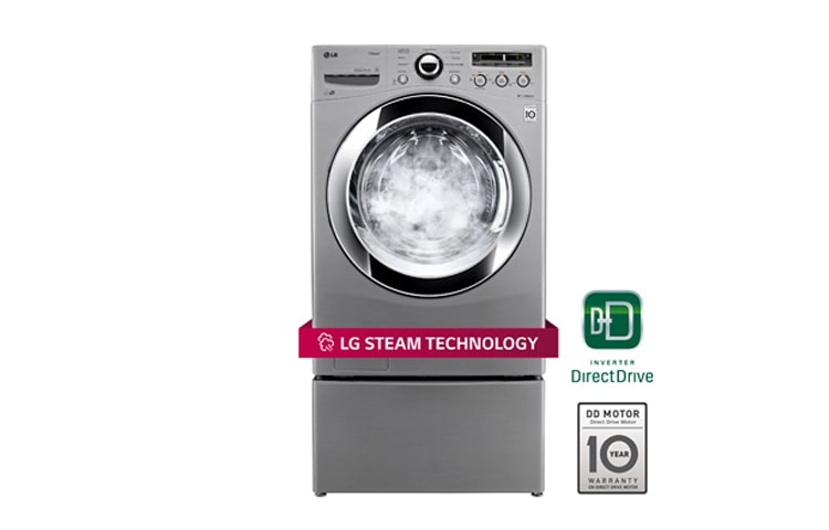 Front view of 4.6 cu.ft. Ultra Large Capacity SteamWasher™ with 6Motion™ Technology WM3250HVA