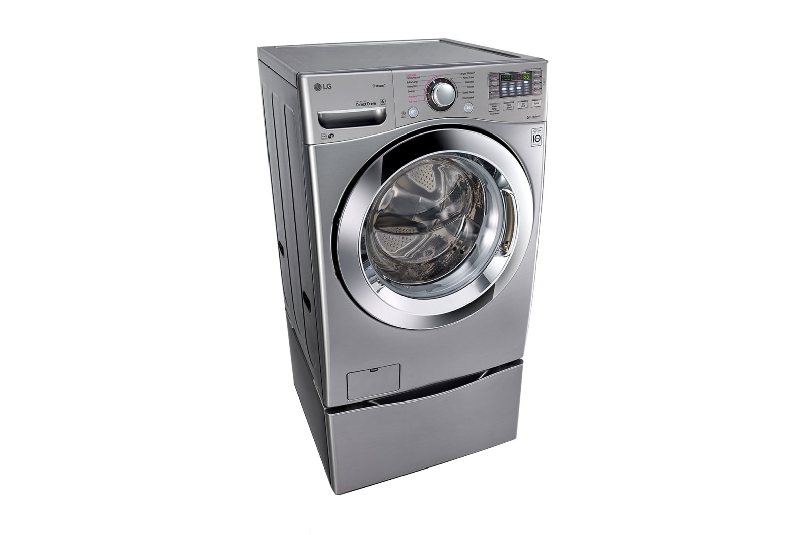 LG 5.2 cu.ft. Ultra Large Capacity with NeveRust™ Stainless Steel Drum, WM3670HVA