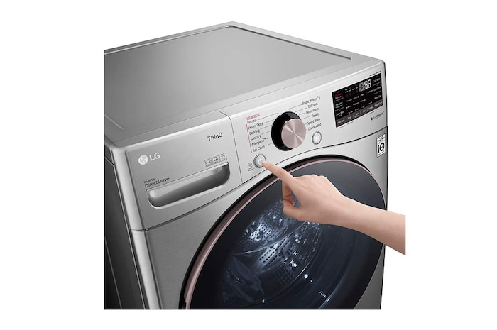 LG 5.2 cu.ft. Ultra Large Capacity Front Load Washer with AI DD™, WM3850HVA