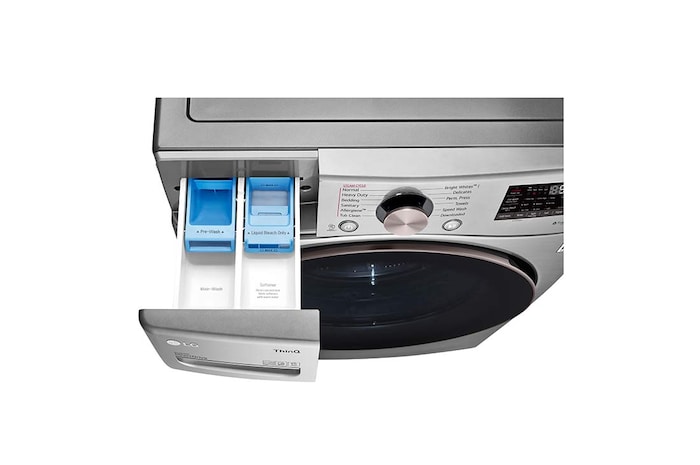 LG 5.2 cu.ft. Ultra Large Capacity Front Load Washer with AI DD™, WM3850HVA