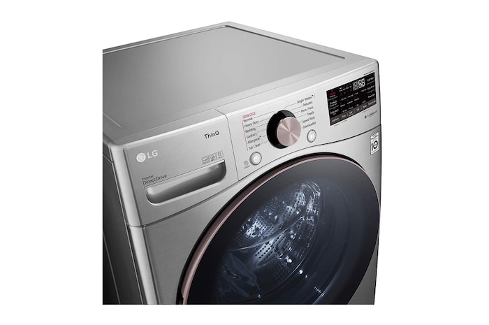 LG 5.2 cu.ft. Ultra Large Capacity Front Load Washer with AI DD™, WM3850HVA