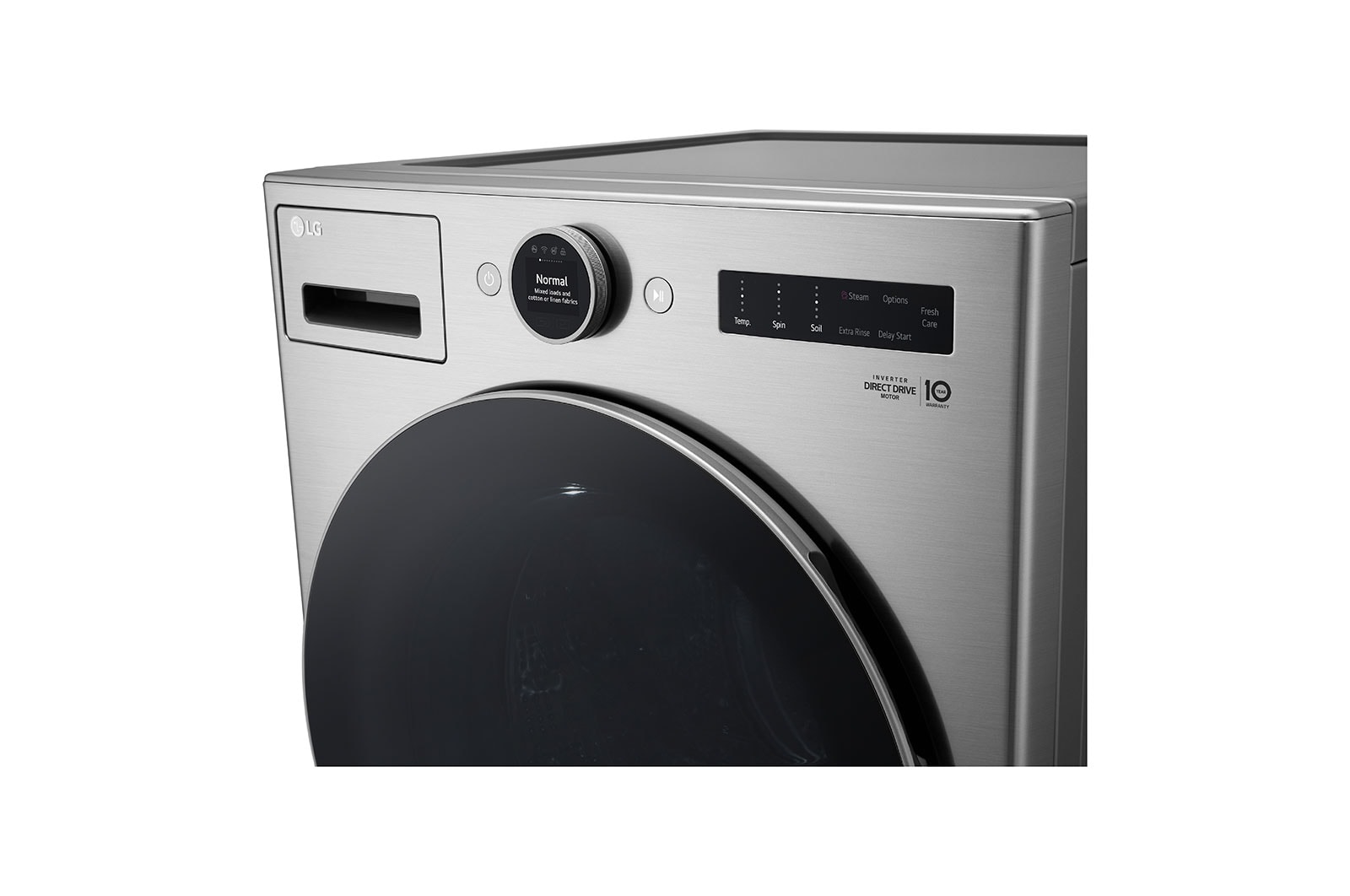 LG 5.2 cu. ft. Capacity Smart Front Load ENERGY STAR<sup>®</sup> Washer with TurboWash<sup>®</sup> 360° and AI DD<sup>®</sup> Built-In Intelligence, WM5500HVA