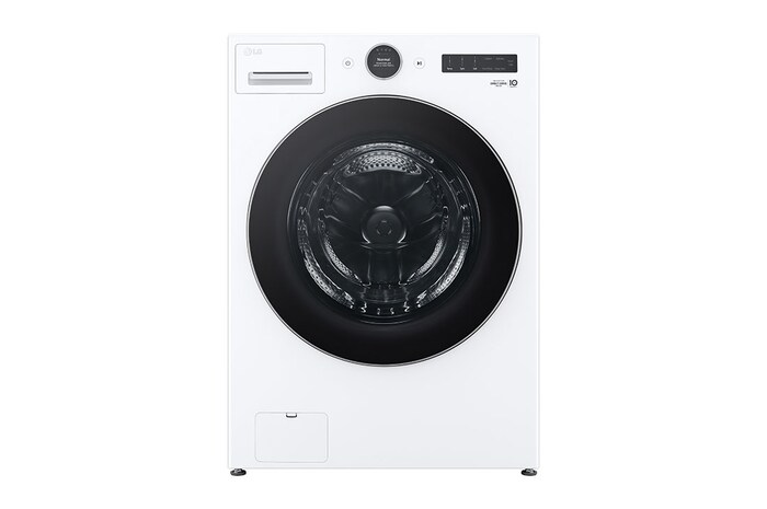 LG Front view of 5.2 cu. ft. Capacity Smart Front Load ENERGY STAR®Washer with TurboWash® 360°, WM5500HWA, WM5500HWA