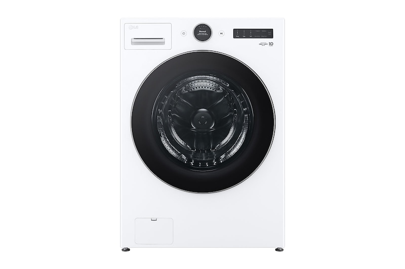 LG Front view of 5.2 cu. ft. Capacity Smart Front Load ENERGY STAR®Washer with TurboWash® 360°, WM5500HWA, WM5500HWA