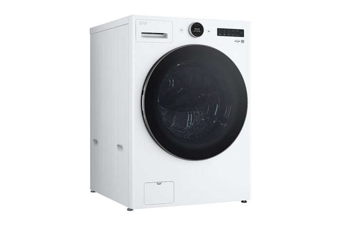 LG Front view of 5.2 cu. ft. Capacity Smart Front Load ENERGY STAR®Washer with TurboWash® 360°, WM5500HWA, WM5500HWA