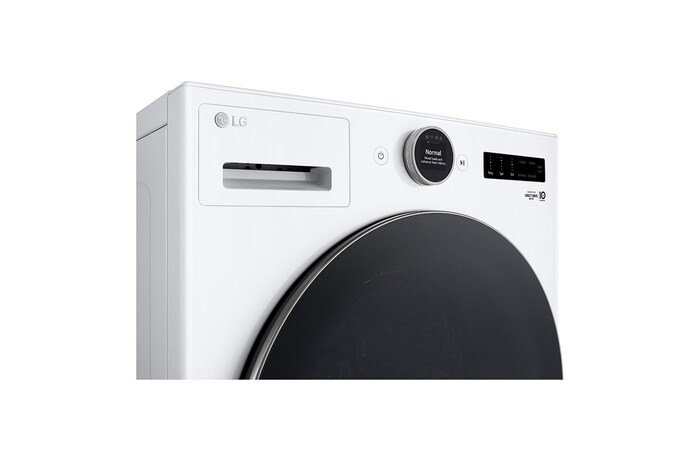 LG Front view of 5.2 cu. ft. Capacity Smart Front Load ENERGY STAR®Washer with TurboWash® 360°, WM5500HWA, WM5500HWA