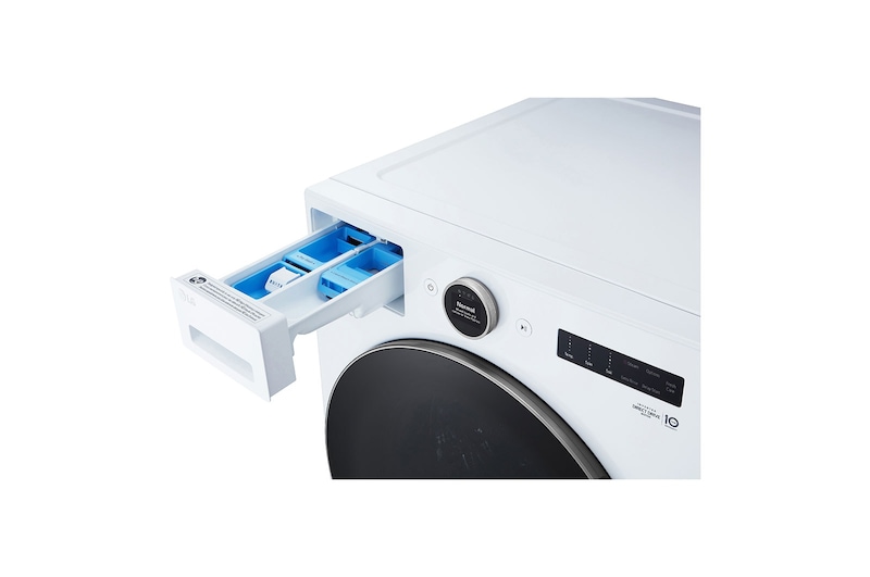 LG Front view of 5.2 cu. ft. Capacity Smart Front Load ENERGY STAR®Washer with TurboWash® 360°, WM5500HWA, WM5500HWA