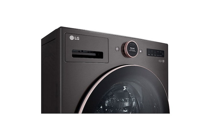 LG 5.8 cu. ft. Mega Capacity Smart Front Load ENERGY STAR<sup>®</sup> Washer with TurboWash<sup>®</sup>360° and AI DD™ Built-In Intelligence, WM6500HBA