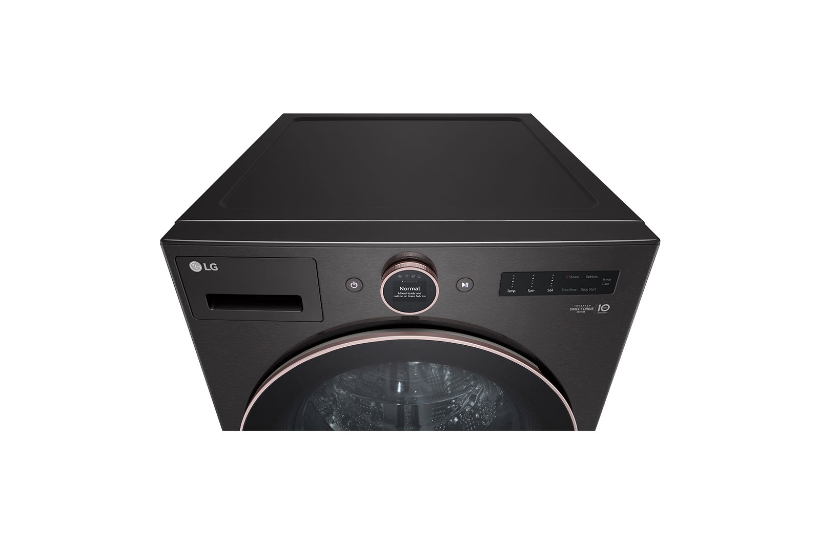 LG 5.8 cu. ft. Mega Capacity Smart Front Load ENERGY STAR<sup>®</sup> Washer with TurboWash<sup>®</sup>360° and AI DD™ Built-In Intelligence, WM6500HBA