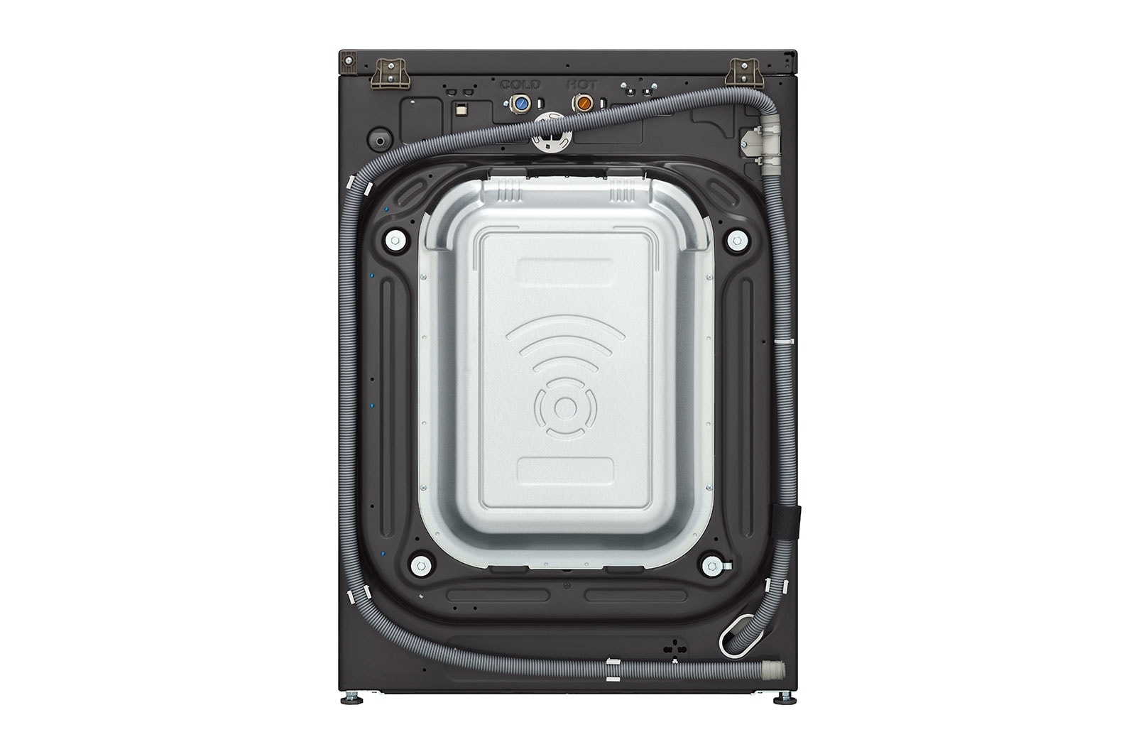 LG 5.8 cu. ft. Mega Capacity Smart Front Load ENERGY STAR<sup>®</sup> Washer with TurboWash<sup>®</sup>360° and AI DD™ Built-In Intelligence, WM6500HBA