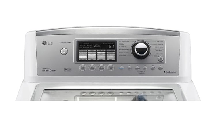 LG 5.2 cu.ft. Wave™ Series. Ultra Large Capacity High Efficiency Top Load Washer, WT5001CW
