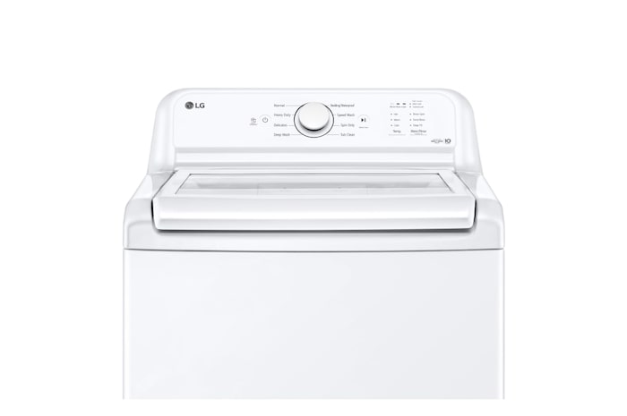 LG 4.8 cu. ft. Capacity Top Load Washer with Agitator and SlamProof Glass Lid, WT6105CW