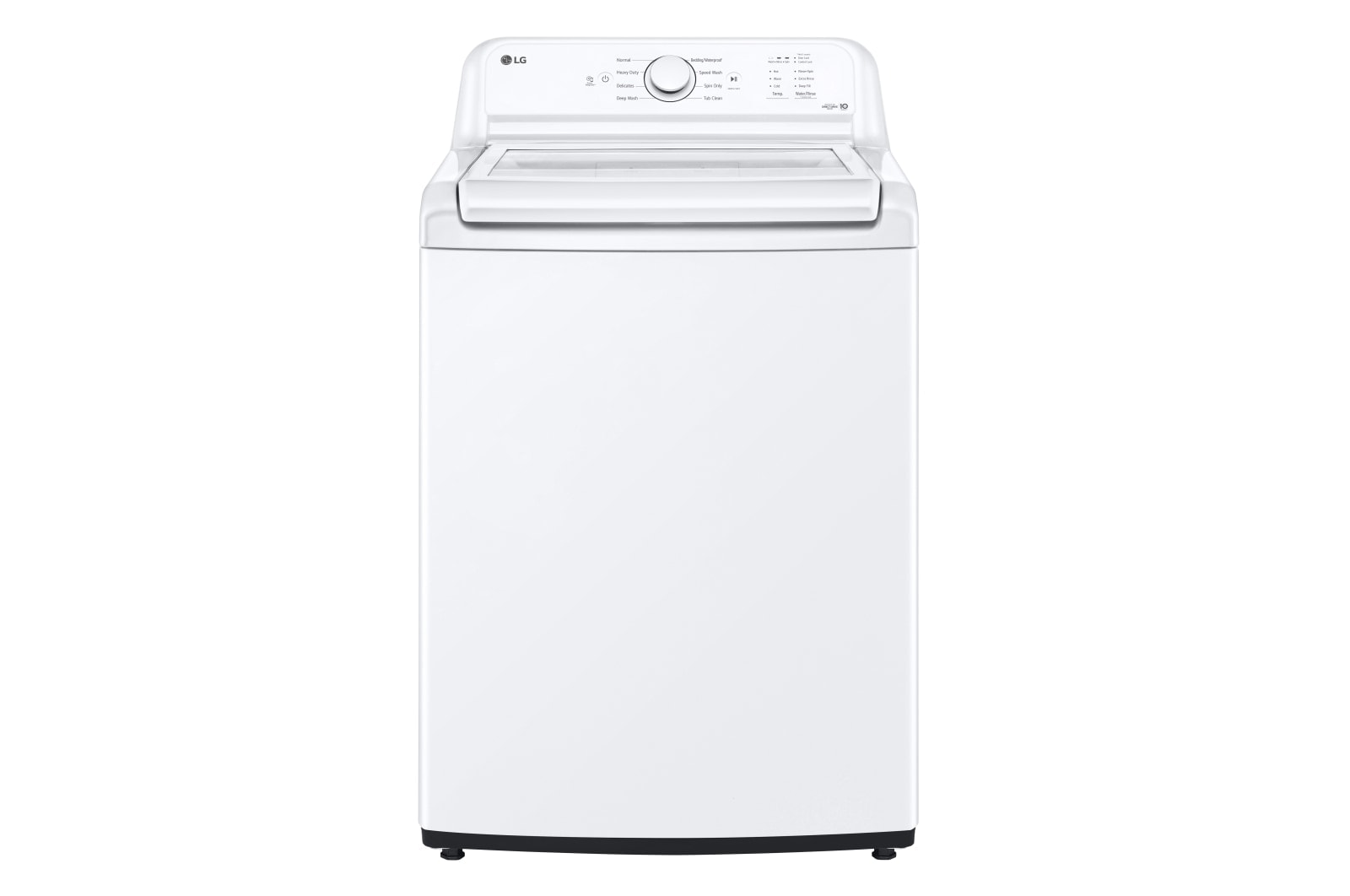 LG 4.8 cu. ft. Capacity Top Load Washer with Agitator and SlamProof Glass Lid, WT6105CW