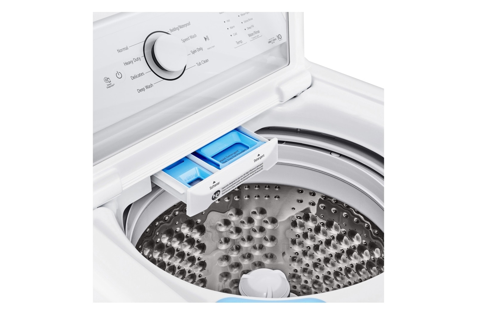LG 4.8 cu. ft. Capacity Top Load Washer with Agitator and SlamProof Glass Lid, WT6105CW