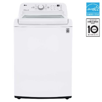 Front view of 5.2 cu. ft. Ultra Large Capacity Top Load Washer with TurboDrum™ Technology WT7010CW