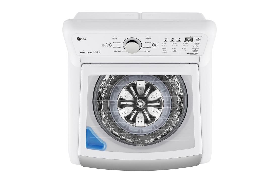 LG 5.8 cu. ft. Mega Capacity Top Load Washer with TurboDrum™ - White, WT7150CW