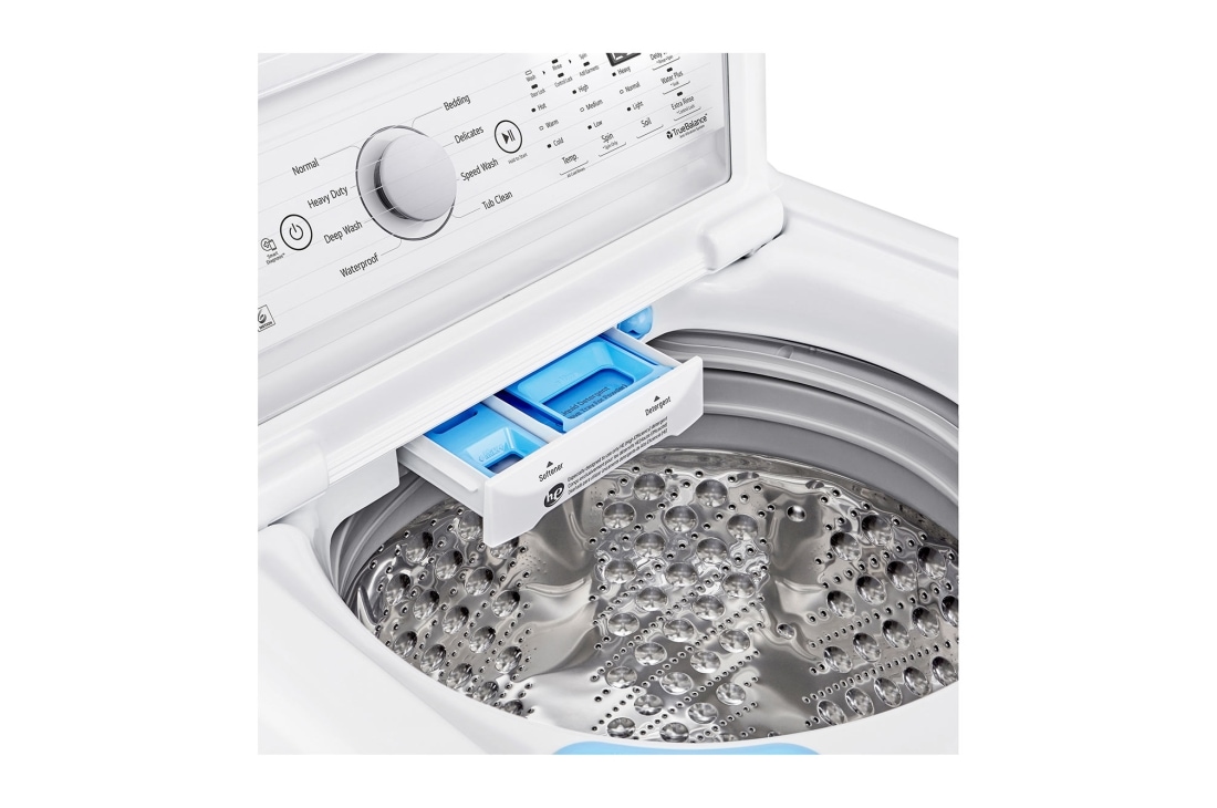 LG 5.8 cu. ft. Mega Capacity Top Load Washer with TurboDrum™ - White, WT7150CW