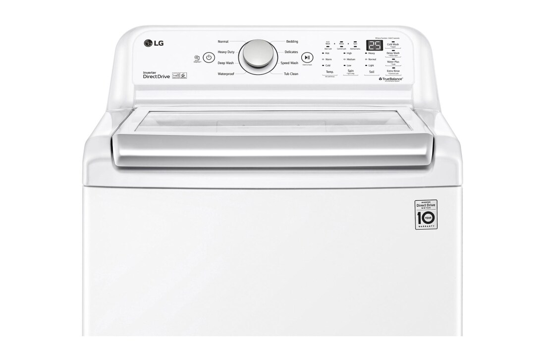 LG 5.8 cu. ft. Mega Capacity Top Load Washer with TurboDrum™ - White, WT7150CW