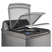 LG 5.6 cu. ft. Mega Capacity Smart WiFi Enabled Top Load Washer with Agitator and TurboWash3D™ Technology, WT7305CV