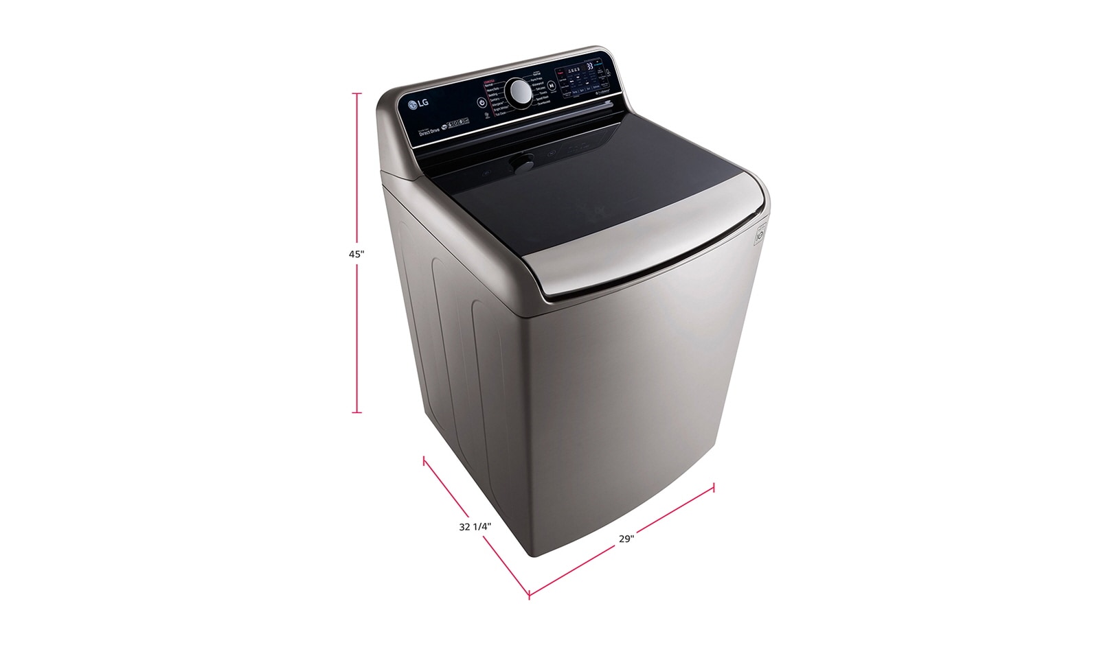 LG WORLD’S LARGEST 6.6 CU.FT. CAPACITY HIGH EFFICIENCY TOP LOAD WASHER, WT7700HVA