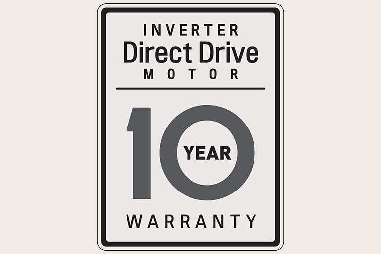 Inverter Direct Drive Motor - Less Vibration, Less Noise. 