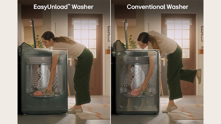 EasyUnload™ - for a more convenient washing experience