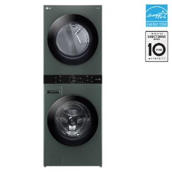 Front view of LG WashTower® with Centre Control™ 5.2 cu. ft. Washer and 7.4 cu. ft. Electric Dryer WKEX200HGA