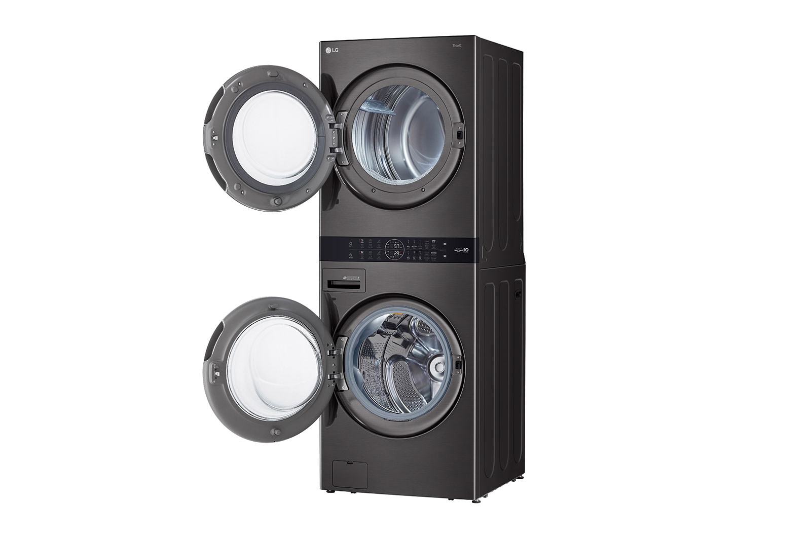 LG Single Unit Front Load LG WashTower<sup>®</sup> with Centre Control™ 5.2 cu. ft. Washer and 7.4 cu. ft. Gas, WKGX201HBA