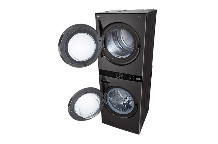 LG Wash Tower™ Single Unit Front Load 5.2 cu. ft. Washer and 7.2 cu. ft. Heat Pump Ventless Dryer, WKHC202HBA