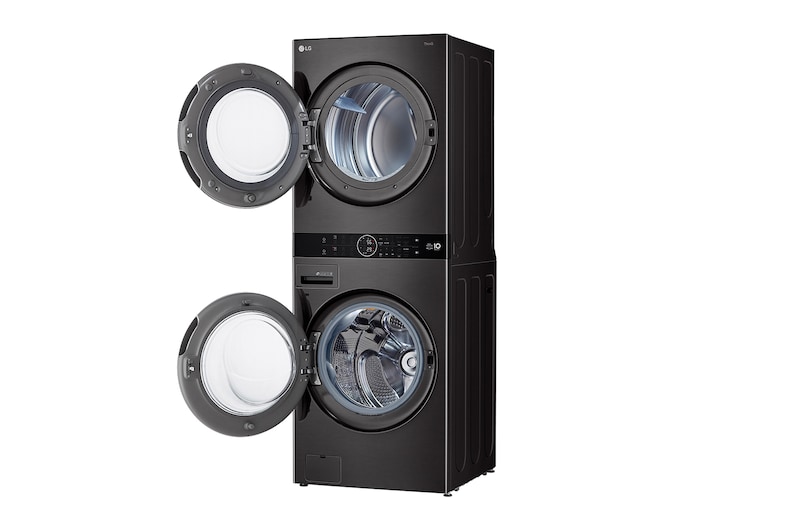 LG Wash Tower™ Single Unit Front Load 5.2 cu. ft. Washer and 7.2 cu. ft. Heat Pump Ventless Dryer, WKHC202HBA