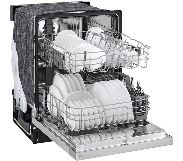 Make cleanup easy with this spacious dishwasher