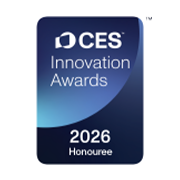 A image of CES 2026-white Honoree award logo
