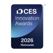 A image of CES 2026-white Honoree award logo