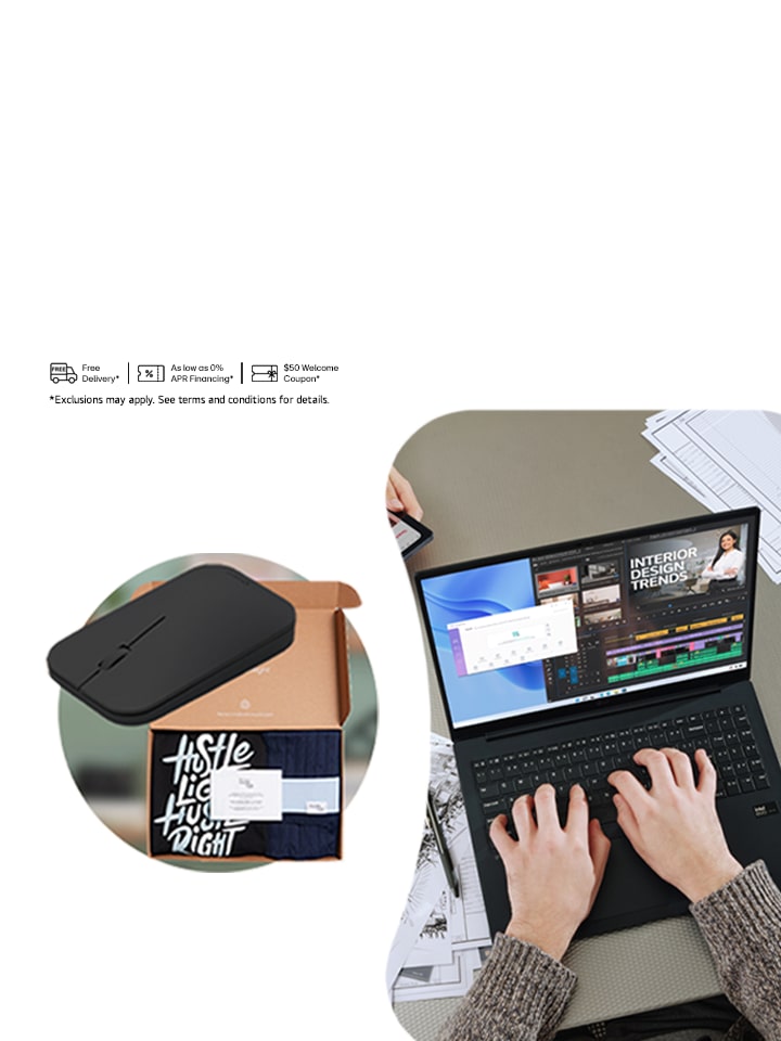 Select LG gram Featured Price + FREE Midterm Kit!