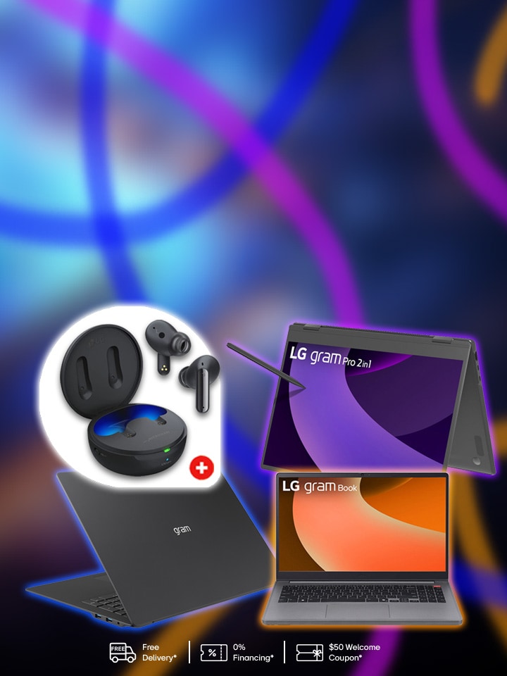 Free LG Earbuds: Yours with Select gram Laptops!