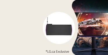 LG.ca Exclusive: 27” OLED Gaming Monitor & Gaming Pad Bundle