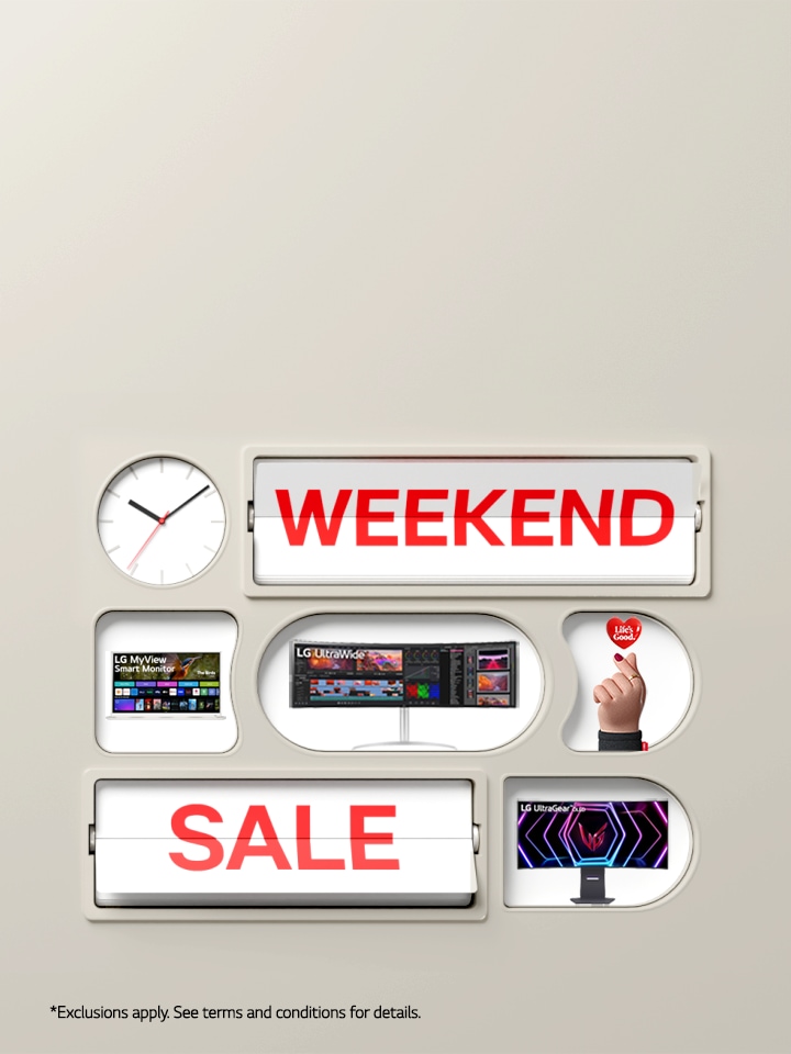 Additional 5% discount on select LG monitors