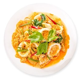 Stir-fried Squid with Curry Powder