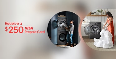 Love to laundry: Receive a $250 VISA Prepaid Card when you purchase any LG WashTower® or LG WashCombo®