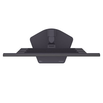 front view of the monitor with the stand down