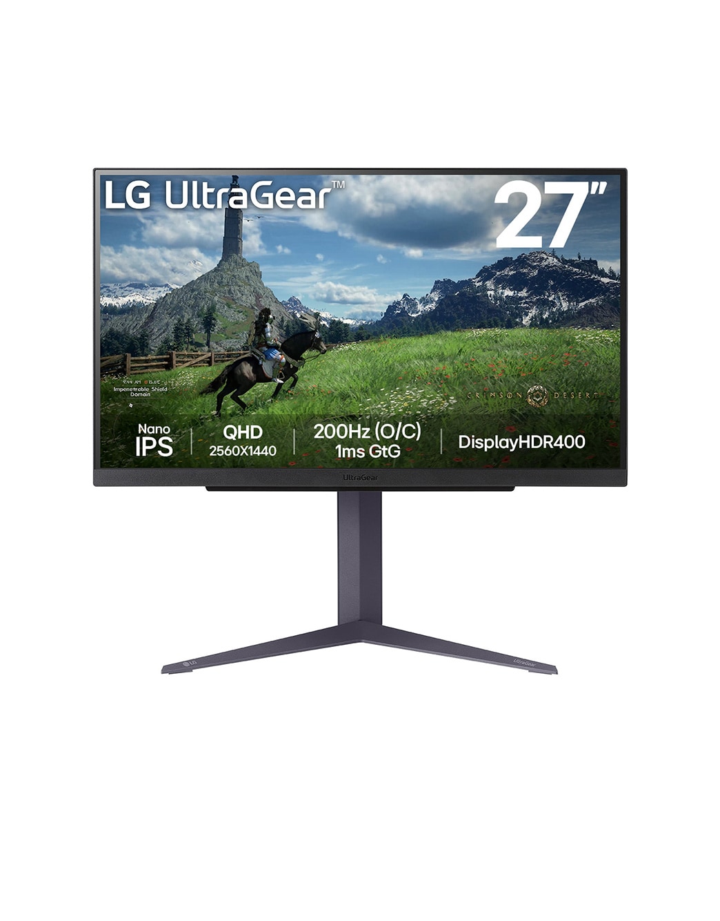 27” UltraGear™ QHD Nano IPS 180Hz (O/C 200Hz) gaming monitor | 1ms