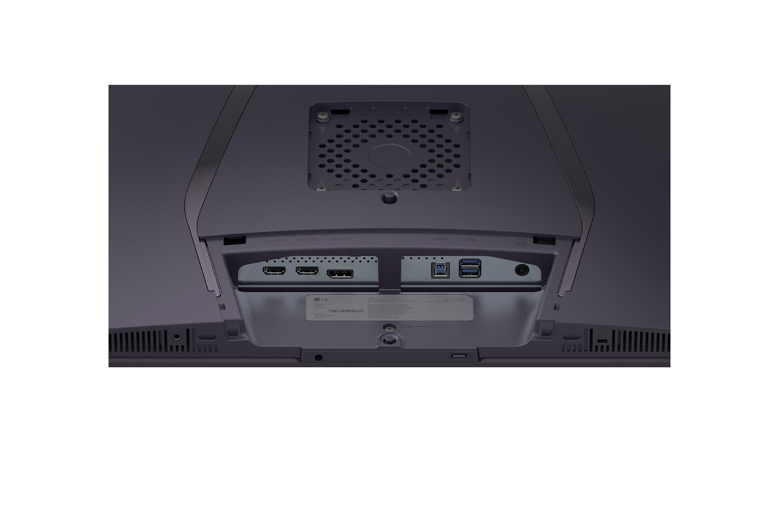 rear close-up view of connectivity ports